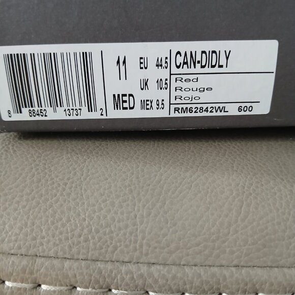 Candidly - Red Leather Sneakers size 11 - Picture 5 of 5